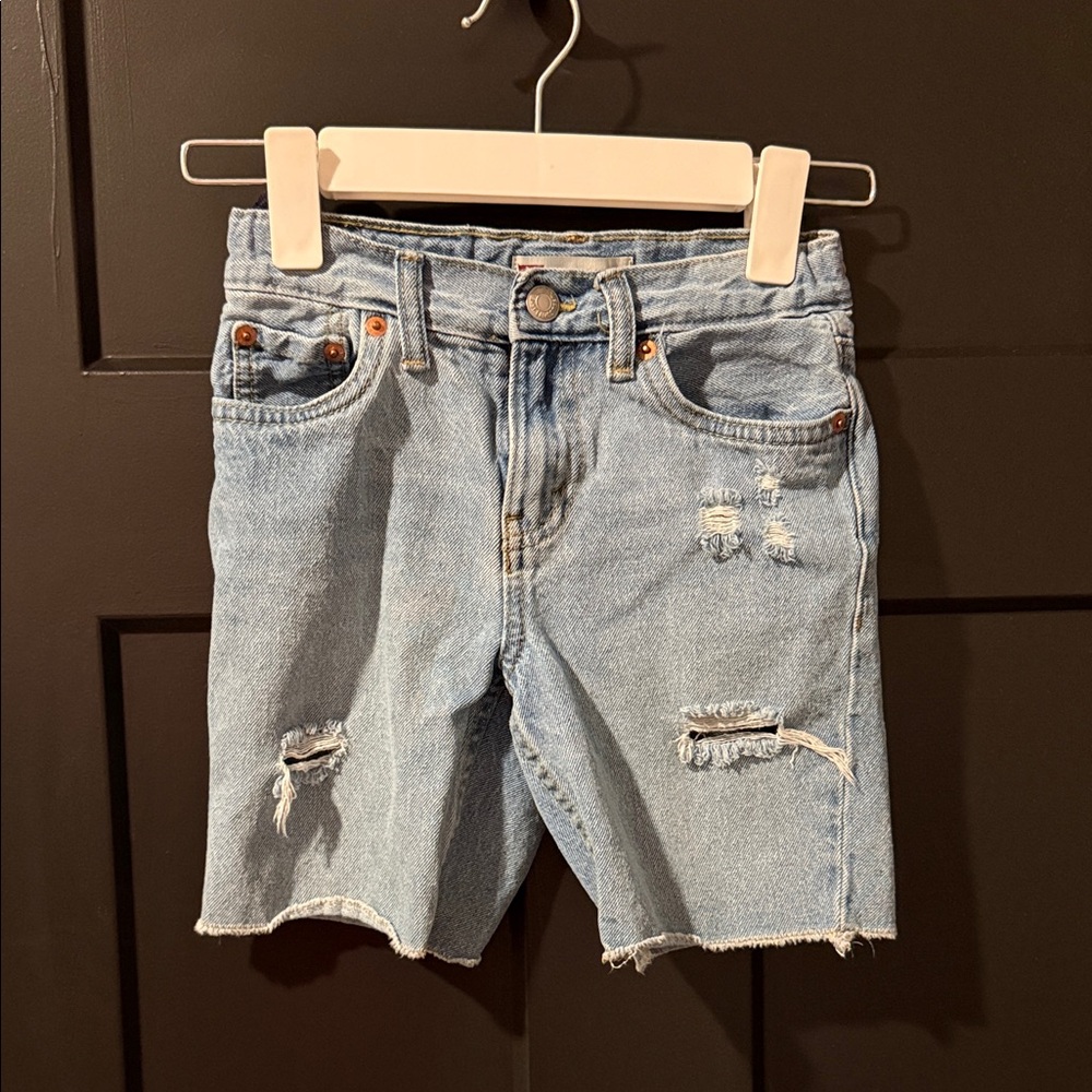 Levi's Light Blue Denim Cut-Off Shorts